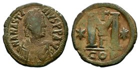 ANASTASIUS (491-518). Follis. Constantinople.

Condition: Very Fine

Weight: 18.09 gr
Diameter: 34 mm