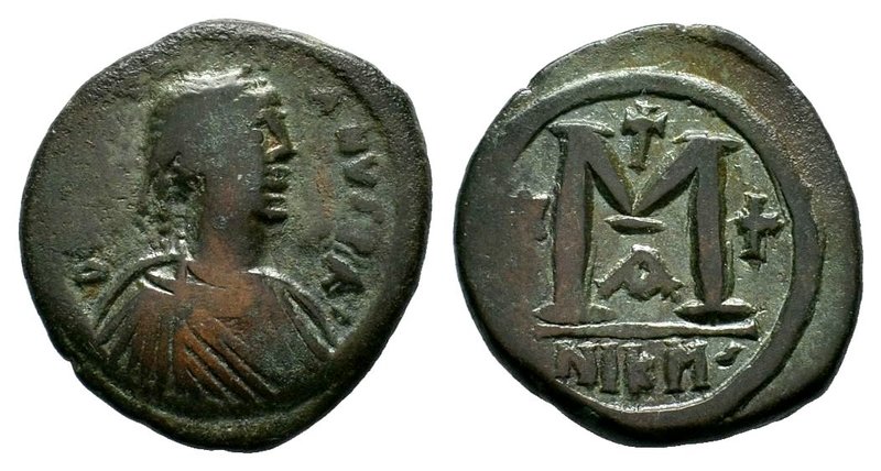 Justinian I. AE Follis. 527-565 AD.

Condition: Very Fine

Weight: 17.35 gr
Diam...