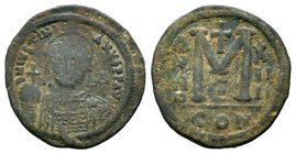 Justinian I. AE Follis. 527-565 AD.

Condition: Very Fine

Weight: 23.16 gr
Diameter: 41.54 mm