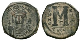 Justinian I. AE Follis. 527-565 AD.

Condition: Very Fine

Weight: 18.75 gr
Diameter: 32 mm