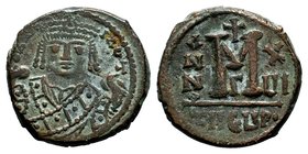MAURICE TIBERIUS. 582-602 AD. Æ

Condition: Very Fine

Weight: 10.88 gr
Diameter: 26 mm
