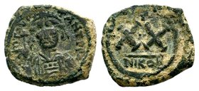 MAURICE TIBERIUS. 582-602 AD. Æ

Condition: Very Fine

Weight: 6.93 gr
Diameter: 24 mm