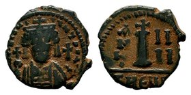 MAURICE TIBERIUS. 582-602 AD. Æ

Condition: Very Fine

Weight: 3.41 gr
Diameter: 18 mm