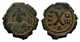 MAURICE TIBERIUS. 582-602 AD. Æ

Condition: Very Fine

Weight: 3.15 gr
Diameter: 18 mm