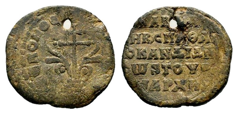 Byzantine Lead Seal 7th - 11th C. AD.

Condition: Very Fine

Weight: 6.82 gr
Dia...
