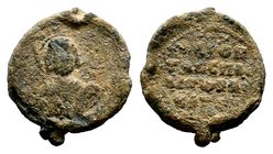Byzantine Lead Seal 7th - 11th C. AD.

Condition: Very Fine

Weight: 7.72 gr
Diameter: 24 mm