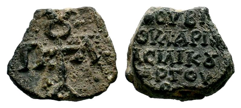 Byzantine Lead Seal 7th - 11th C. AD.

Condition: Very Fine

Weight: 9.10 gr
Dia...