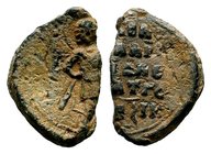 Byzantine Lead Seal 7th - 11th C. AD.

Condition: Very Fine

Weight: 6.12 gr
Diameter: 25 mm
