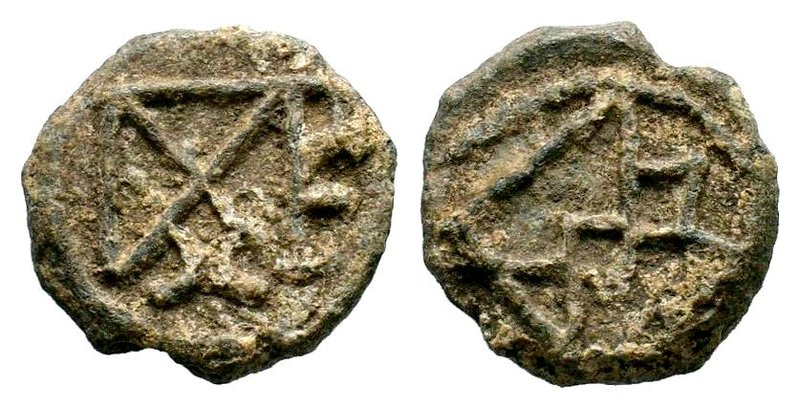 Byzantine Lead Seal 7th - 11th C. AD.

Condition: Very Fine

Weight: 8.22 gr
Dia...