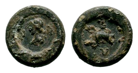 Byzantine Lead Seal 7th - 11th C. AD.

Condition: Very Fine

Weight: 3.62 gr
Dia...