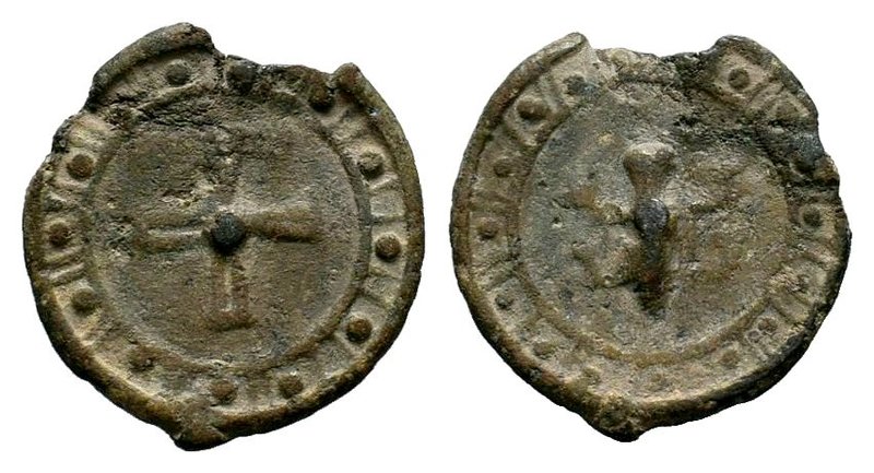 Byzantine Lead Seal 7th - 11th C. AD.

Condition: Very Fine

Weight: 2.69 gr
Dia...