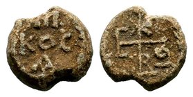 Byzantine Lead Seal 7th - 11th C. AD.

Condition: Very Fine

Weight: 11.11 gr
Diameter: 19.19 mm