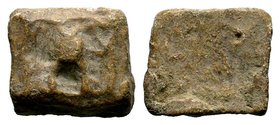 Byzantine Lead Weight 7th - 11th C. AD.

Condition: Very Fine

Weight: 21.45 gr
Diameter: 21 mm