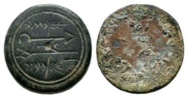 Byzantine Empire Æ Unciae Commercial Weight. Circa 5th-7th Century AD.

Condition: Very Fine

Weight: 18.21 gr
Diameter: 25 mm