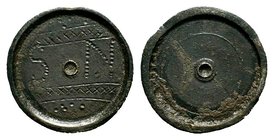 Byzantine Empire Æ Unciae Commercial Weight. Circa 5th-7th Century AD.

Condition: Very Fine

Weight: 26.98 gr
Diameter: 26.27 mm