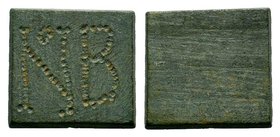 Byzantine Weights, Circa 5th-6th century. Weight of Nomisma

Condition: Very Fine

Weight: 8.87 gr
Diameter: 19 mm