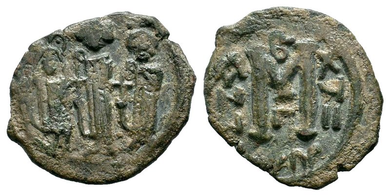 ARAB-BYZANTINE: Three Standing Figures, ca. 640s, AE fals

Condition: Very Fine
...