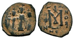 ARAB-BYZANTINE: Three Standing Figures, ca. 640s, AE fals

Condition: Very Fine

Weight: 3.54 gr
Diameter: 23 mm