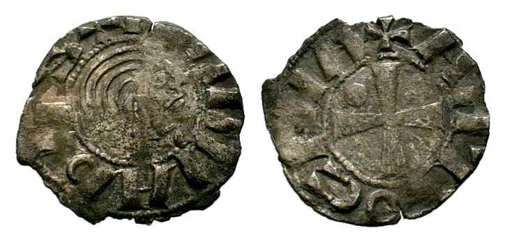 CRUSADERS, Antioch. Bohémond III. Minority, 1149-1163. AR Denier

Condition: Ver...