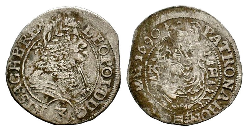 Leopold I (1657-1705). AR T

Condition: Very Fine

Weight: 1.40 gr
Diameter: 21 ...