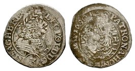 Leopold I (1657-1705). AR T

Condition: Very Fine

Weight: 1.40 gr
Diameter: 21 mm
