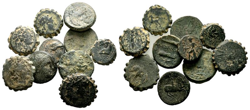 Lot of 10 greek Coins. 

Condition: Very Fine

Weight: LOT
Diameter: