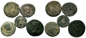 Lot of 5 Roman Coins. 

Condition: Very Fine

Weight: LOT
Diameter: