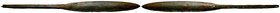 Ancient Long Arrow Head

Condition: Very Fine

Weight: 38.80 gr 
Diameter: 21 cm