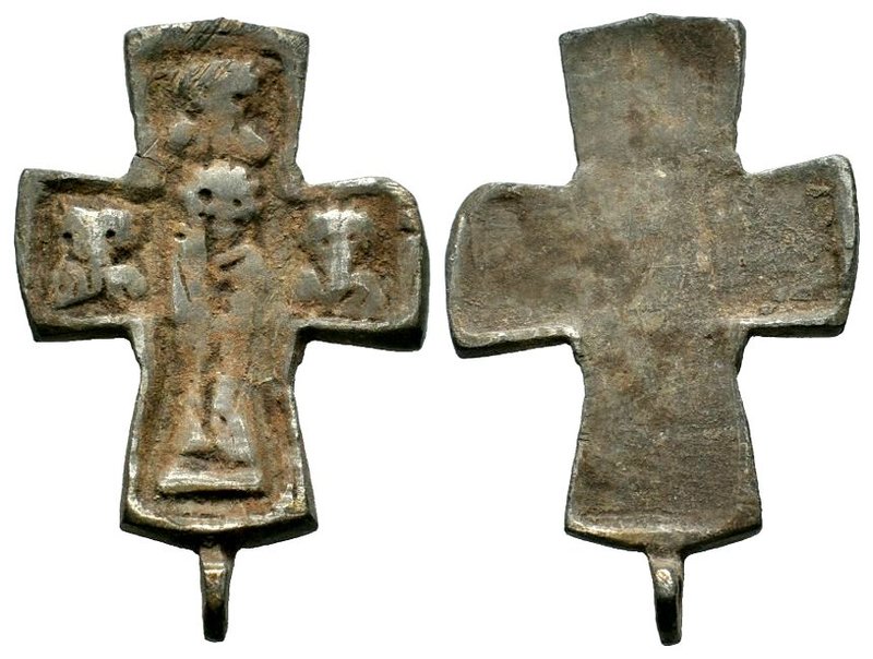 Byzantine Silver Cross

Condition: Very Fine

Weight: 
Diameter: