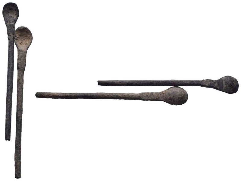 Roman Medical Spoons 2x

Condition: Very Fine

Weight: LOT
Diameter: