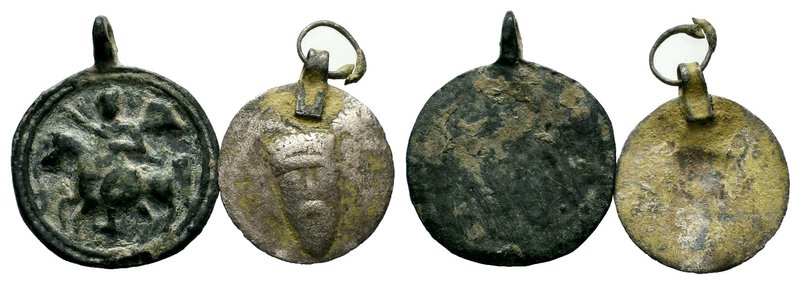 Medieval Pendant lot 2x,

Condition: Very Fine

Weight: LOT
Diameter: