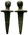 Ancient Roman Military Veteran Sword Pendant,

Condition: Very Fine

Weight: 6.15 gr
Diameter: 36.38 mm