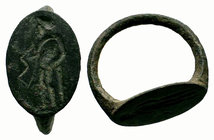 Ancient roman seal ring

Condition: Very Fine

Weight: 5.98 gr
Diameter:23.14 mm