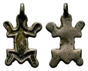 Ancient Silver frog pendant,

Condition: Very Fine

Weight: 1.01 gr
Diameter: 19.35 mm