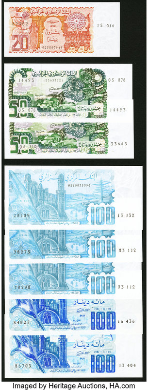 A Group of Modern Notes from Algeria. Crisp Uncirculated or Better. 

HID0980124...
