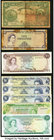 A Selection of Fifteen Queen Elizabeth II Notes from Around the World Including Examples from Bahamas, Canada, Jamaica, and Hong Kong. Very Good or Be...