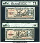 Cuba Banco Nacional de Cuba 10 Pesos 1960 Pick 88c* Two Consecutive Replacements PMG About Uncirculated 53 EPQ; About Uncirculated 55 EPQ. 

HID098012...