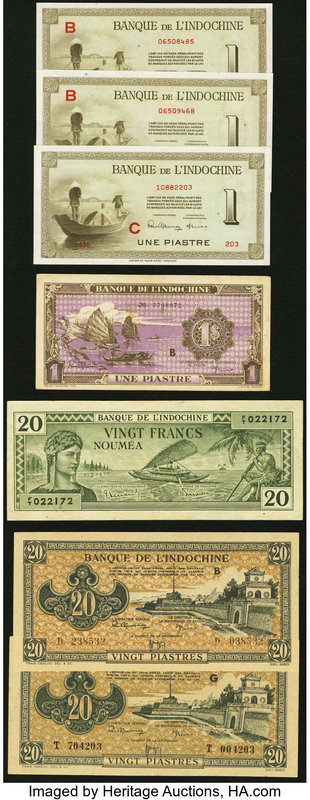 An Assortment of Notes from French Indochina. Very Fine or Better. 

HID09801242...