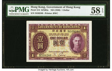 Hong Kong Government of Hong Kong 1 Dollar ND (1936) Pick 312 KNB2a PMG Choice About Unc 58 EPQ. 

HID09801242017