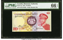 Lesotho Lesotho Monetary Authority 10 Maloti 1979 Pick 3a PMG Gem Uncirculated 66 EPQ. 

HID09801242017
