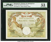 Madagascar Banque de Madagascar 50 Francs ND (1937-47) Pick 38 PMG About Uncirculated 53. Minor rust.

HID09801242017