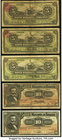 A Quintet of 5 and 10 Peso Notes from the Banco Mercantil De Veracruz in Mexico. Fine or Better. 

HID09801242017