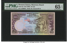 Western Samoa Monetary Board of Western Samoa 10 Tala ND (1980) Pick 22 PMG Gem Uncirculated 65 EPQ. 

HID09801242017