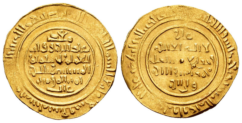 Alejandría. Fatimí de Abu Tamim Ma´ad al Mustansir. Dinar. 474 H. Au. 4,22 g. Va...