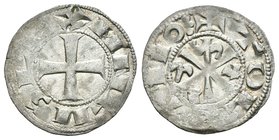 Kingdom of Castille and Leon. Alfonso VI (1073-1109). Dinero. Toledo. (Bautista-3.8). Ve. 1,10 g. Tres puntos al final de la leyenda del reverso. Choi...