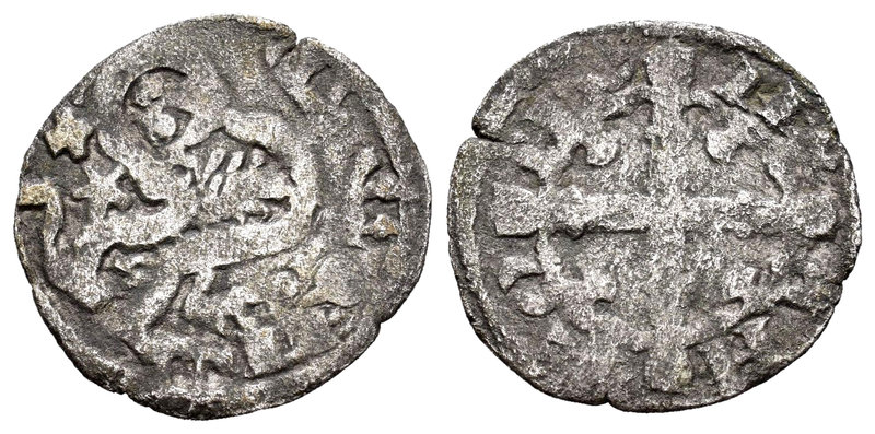 Kingdom of Castille and Leon. Alfonso IX (1188-1230). Dinero. (Bautista-223). Ve...