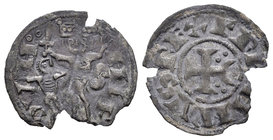 Kingdom of Castille and Leon. Fernando II (1157-1188). Dinero. (Bautista-263.2). Ve. 0,59 g. Acuñada durante la tutoría sobre su sobrino Alfonso VIII....