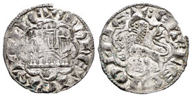 Kingdom of Castille and Leon. Alfonso X (1252-1284). Novén. Coruña. (Bautista-395.1). Ve. 0,78 g. Venera moderna bajo castillo. XF. Est...30,00.