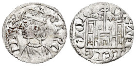 Kingdom of Castille and Leon. Sancho IV (1284-1295). Cornado. Burgos. (Bautista-427 variante). Anv.: 3 puntos en la corona del rey. Rev.: B y estrella...