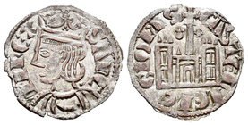 Kingdom of Castille and Leon. Sancho IV (1284-1295). Cornado. Coruña. (Bautista-428.1 variante). Anv.: Corona con 3 puntos. Rev.: Venera y estrella al...